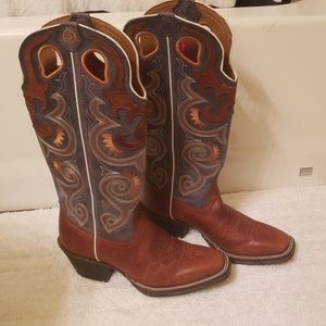 Tony Lama Tall Cowboy Boots Size 9 1/2